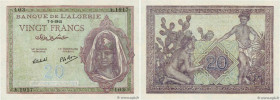 Country : ALGERIA 
Face Value : 20 Francs 
Date : 07 mai 1945 
Period/Province/Bank : Banque d'Algérie 
Catalogue reference : P.92 
Alphabet - signatu...