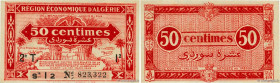 Country : ALGERIA 
Face Value : 50 Centimes 
Date : 31 janvier 1944 
Period/Province/Bank : Région économique d'Algérie 
Catalogue reference : P.100 
...