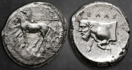 Sicily. Gela circa 420-415 BC. Tetradrachm AR