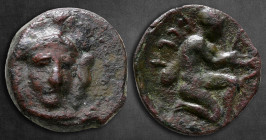 Sicily. Solus circa 400 BC. Bronze Æ