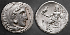 Kings of Macedon. Kolophon. Alexander III "the Great" 336-323 BC. struck under Menander or Kleitos, circa 322-319 BC. Drachm AR