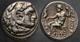 Kings of Macedon. Arados. Time of Alexander III - Philip III 325-320 BC. In the name and types of Alexander III. Drachm AR