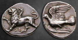 Sikyonia. Sikyon circa 330-280 BC. Triobol – Hemidrachm AR