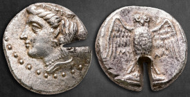 Pontos. Amisos circa 435-370 BC. Myll–, magistrate. Drachm AR