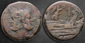 Anonymous 211-208 BC. Victory series. Uncertain mint in Central Italy. As Æ