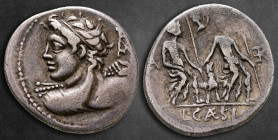 L. Caesius 112-111 BC. Rome. Denarius AR