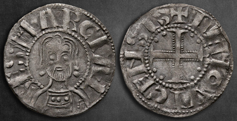 France. Limoges (abbay de Saint-Martial) AD 1100-1300. 
Denier AR

19 mm, 0,8...