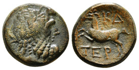 PISIDIA. Termessos. Ae (1st century BC). Dated CY 6 (67/6 BC).
Obv: Laureate head of Zeus right.
Rev: TEP.
Horse rearing left; Date to upper right. 4,...