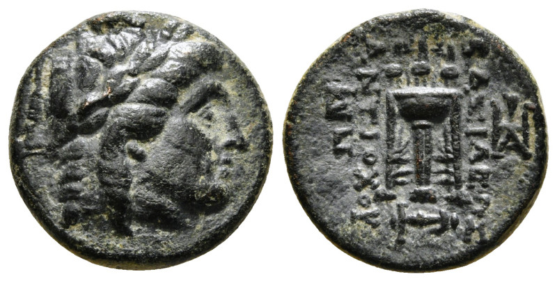 SELEUKID KINGDOM. Antiochos II Theos (261-246 BC). Ae. Sardes.
Obv: Laureate hea...