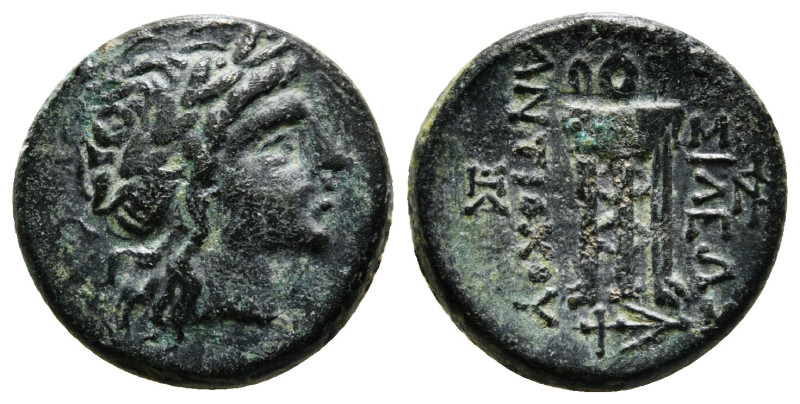 SELEUKID KINGDOM. Antiochos II Theos (261-246 BC). Ae. Sardes. Obv: Laureate hea...