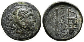 Bithynia, Herakleia Pontika Æ Circa 305-280 BC. Head of Herakles to right, wearing lion skin / ΗΕΡΑΚΛΕΩΤΑΝ between club and bow in gorytos. 9,27 g - 2...