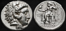 KINGS OF MACEDON. Philip III Arrhidaios (323-317 BC). Tetradrachm.
Obv: Head of Herakles right, wearing lion skin.
Rev: ΦΙΛΙΠΠΟΥ.
Zeus seated left ...