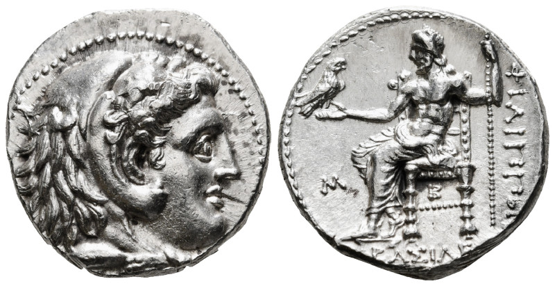 KINGS OF MACEDON. Philip III Arrhidaios (323-317 BC). Tetradrachm. 
Obv: Head of...