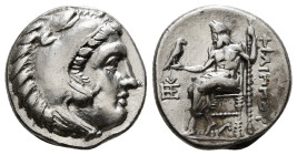 KINGS OF MACEDON. Philip III Arrhidaios (323-317 BC). Drachm. Magnesia ad Maeandrum.
Obv: Head of Herakles right, wearing lion skin.
Rev: ΦΙΛΙΠΠΟΥ.
Ze...