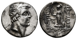 KINGS OF CAPPADOCIA. Ariobarzanes I Philoromaios (96-63 BC). Drachm. Mint A (Eusebeia under Mt. Argaios). Dated RY 13 (83/2 BC).
Obv: Diademed head ri...