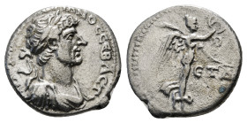 CAPPADOCIA. Caesarea. Hadrian (117-138). Hemidrachm. Dated RY 4 (119/20).
Obv: AYTO KAIC TPAI AΔPIANOC CЄBACT.
Laureate bust right, with slight draper...