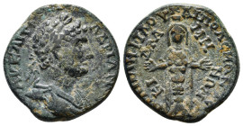 CARIA, Cidramus. Hadrian. AD 117-138. Æ Pamphilos, magistrate. Laureate and draped bust right / Facing cult statue of Artemis Ephesia. 6,07 g - 21,00 ...