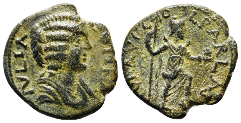 PISIDIA, Parlais. Julia Domna Augusta, 193-217 AD. AE. Obv: [IVLIA] DOMNA. Drape...