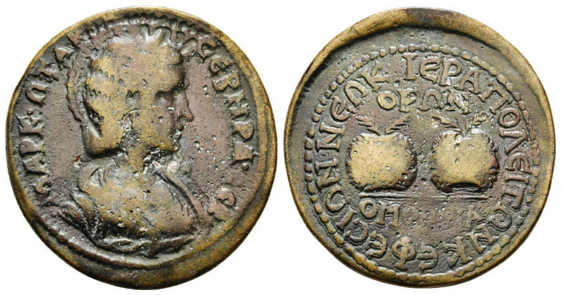 PHRYGIA. Hierapolis . Otacilia Severa AD 244-249.AE. Homonoia with Ephesos in Io...