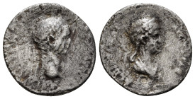 CLAUDIUS with AGRIPPINA II (41-54). Denarius. Rome.
Obv: TI CLAVD CAESAR AVG GERM P M TRIB POT P P.
Laureate head of Claudius right.
Rev: AGRIPPINAE A...