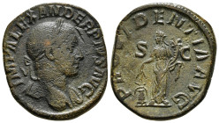Roman Imperial Coins
SEVERUS ALEXANDER (222-235). Sestertius. Rome.
Obv: IMP ALEXANDER PIVS AVG.
Laureate bust right, slight drapery on far shoulde...