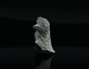 Roman Lead Cockerel head figurine
1st-4th century A.D.
Condition : See picture. No returns are accepted.
5,55 g - H 22,12 mm