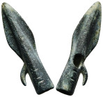 Ancient Roman Bronze Arrow Head
Condition : See picture. No returns are accepted.
4,92 g