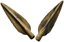 Ancient Roman Bronze Arrow Head
Condition : See picture. No returns are accepted.
3,95 g