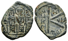 JUSTIN II, with SOPHIA (565-578). Follis. AE. Bronze. 5,09G