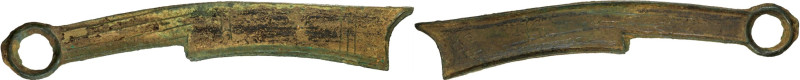 CHINA. Zhou Dynasty. Warring States Period. State of Qi. Three Character Knife M...