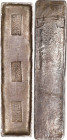 ANNAM. Silver 10 Lang Bar, CD (1833). Dien An Mint. Minh Mang. EXTREMELY FINE.
KM-Unlisted; Sch-Unlisted. Weight: 351.23 gms. Three stamps: "明命" (Min...