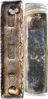 ANNAM. Silver 5 Lang Bar, CD (1833). Court Treasury. Minh Mang. Graded "AU 50" by Zhong Qian Ping Ji Grading Company.
KM-Unlisted; Sch-Unlisted. Weig...