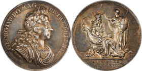 GREAT BRITAIN. George I Coronation Silver Medal, 1714. London Mint. PCGS SPECIMEN-58.
MI-424/9; Eimer-470. By J. Croker. Mintage: 1,200. Diameter: 35...