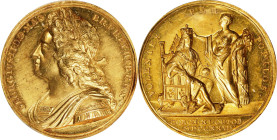 GREAT BRITAIN. George II Coronation Gold Medal, 1727. London Mint. PCGS Genuine--Cleaned, Unc Details.
MI-479/4; Eimer-510. By J. Croker. Mintage: 20...