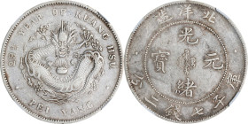 CHINA. Chihli (Pei Yang). 7 Mace 2 Candareens (Dollar), Year 29 (1903). Tientsin (East Arsenal) Mint. Kuang-hsu (Guangxu). NGC VF-25.
L&M-462; K-205;...