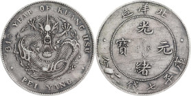 CHINA. Chihli (Pei Yang). 7 Mace 2 Candareens (Dollar), Year 34 (1908). Tientsin Mint. Kuang-hsu (Guangxu). PCGS Genuine--Mount Removed, VF Details.
...