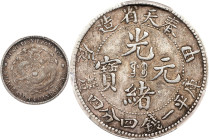 (t) CHINA. Fengtien. 1 Mace 4.4 Candareens (20 Cents), CD (1904). Fengtien Arsenal Mint. Kuang-hsu (Guangxu). PCGS EF-40.
L&M-485; K-252; KM-Y-91; WS...