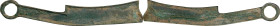 (t) CHINA. Zhou Dynasty. Warring States Period. State of Qi. Three Character Knife Money, ND (ca. 400-220 B.C.). Certified Genuine by Zhong Qian Ping ...