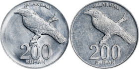 INDONESIA. Mint Error--Struck with Two Reverse Dies--200 Rupiah, ND (2003). PCGS Genuine--Wrap Machine Damage, Unc Details.
KM-66.

2003年印度尼西亞200盾。...