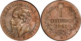 ITALY. Centesimo, 1861-M. Milan Mint. Vittorio Emanuele II. NGC MS-65 Red Brown.
KM-1.1.

1861-M年義大利1分。米蘭造幣廠。

Estimate: $40.00- $60.00...