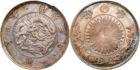 JAPAN. Yen, Year 3 (1870). Osaka Mint. Mutsuhito (Meiji). PCGS Genuine--Cleaned, AU Details.
KM-Y-5.1; JNDA-01-09; JC-09-9-1. Type 1. 

日本明治三年一圓銀幣。...