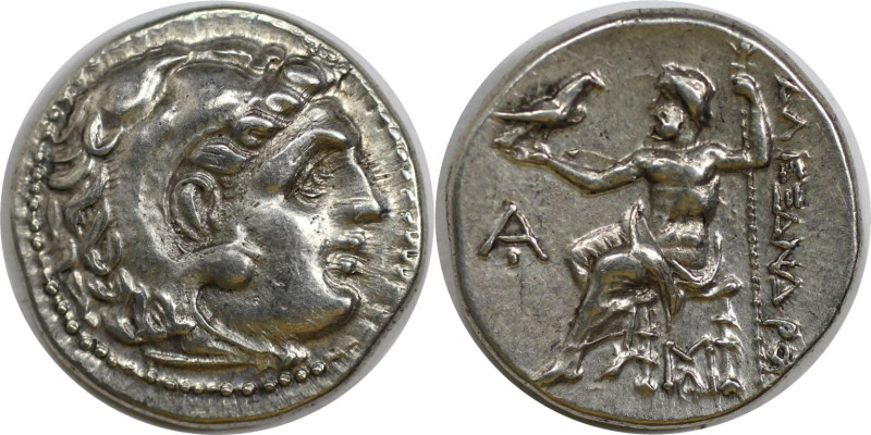 Griechische Münzen, MACEDONIA. Alexander III. „der Große“ (336-323 v. Chr.). Dra...