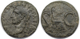 Römische Münzen, MÜNZEN DER RÖMISCHEN KAISERZEIT. AE As von Divus Augustus (gestorben 14 n. Chr.) Geschlagen unter Tiberius ca. 15-16 n. Chr. (10,71 g...