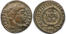 Römische Münzen, MÜNZEN DER RÖMISCHEN KAISERZEIT. Constantinus I. (307-337 n. Chr). ?? AE. (2.65 g. 18.5 mm) Vs.: CONSTANVS AVG, Kopf mit Lorbeerkranz...