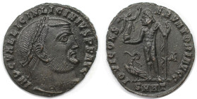 Römische Münzen, MÜNZEN DER RÖMISCHEN KAISERZEIT. Licinius I. (308-324 n. Chr). Follis (3,44 g. 21 mm). Vs.: IMP C VAL LICIN LICINIVS PF AVG, Kopf mit...