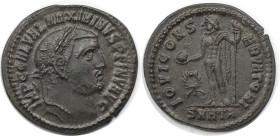 Römische Münzen, MÜNZEN DER RÖMISCHEN KAISERZEIT. Maximinus II. (309-313 n. Chr). Follis 312 n. Chr., Heraclea. (4.30 g. 24 mm) Vs.: IMP C GAL VAL MAX...