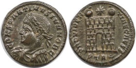 Römische Münzen, MÜNZEN DER RÖMISCHEN KAISERZEIT. Constantinus II., Cäsar (317-337 n. Chr). Follis 326 n. Chr., Trier. (3.18 g. 18.5 mm) Vs.: CONSTANT...