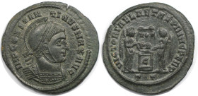 Römische Münzen, MÜNZEN DER RÖMISCHEN KAISERZEIT. Constantinus I. (307-337 n. Chr). Follis 318-319 n. Chr., Ticinum. (2.60 g. 20 mm) Vs.: IMP CONSTANT...