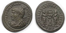 Römische Münzen, MÜNZEN DER RÖMISCHEN KAISERZEIT. Constantinus I. (307-337 n. Chr). Follis 318 n. Chr., Siscia. (3.31 g. 20 mm) Vs.: IMP CONSTANTINVS ...