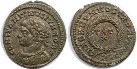 Römische Münzen, MÜNZEN DER RÖMISCHEN KAISERZEIT. Constantinus II., Cäsar (317-337 n. Chr). Follis 323-324 n. Chr., Lugdunum. (3.17 g. 19.5 mm) Vs.: C...